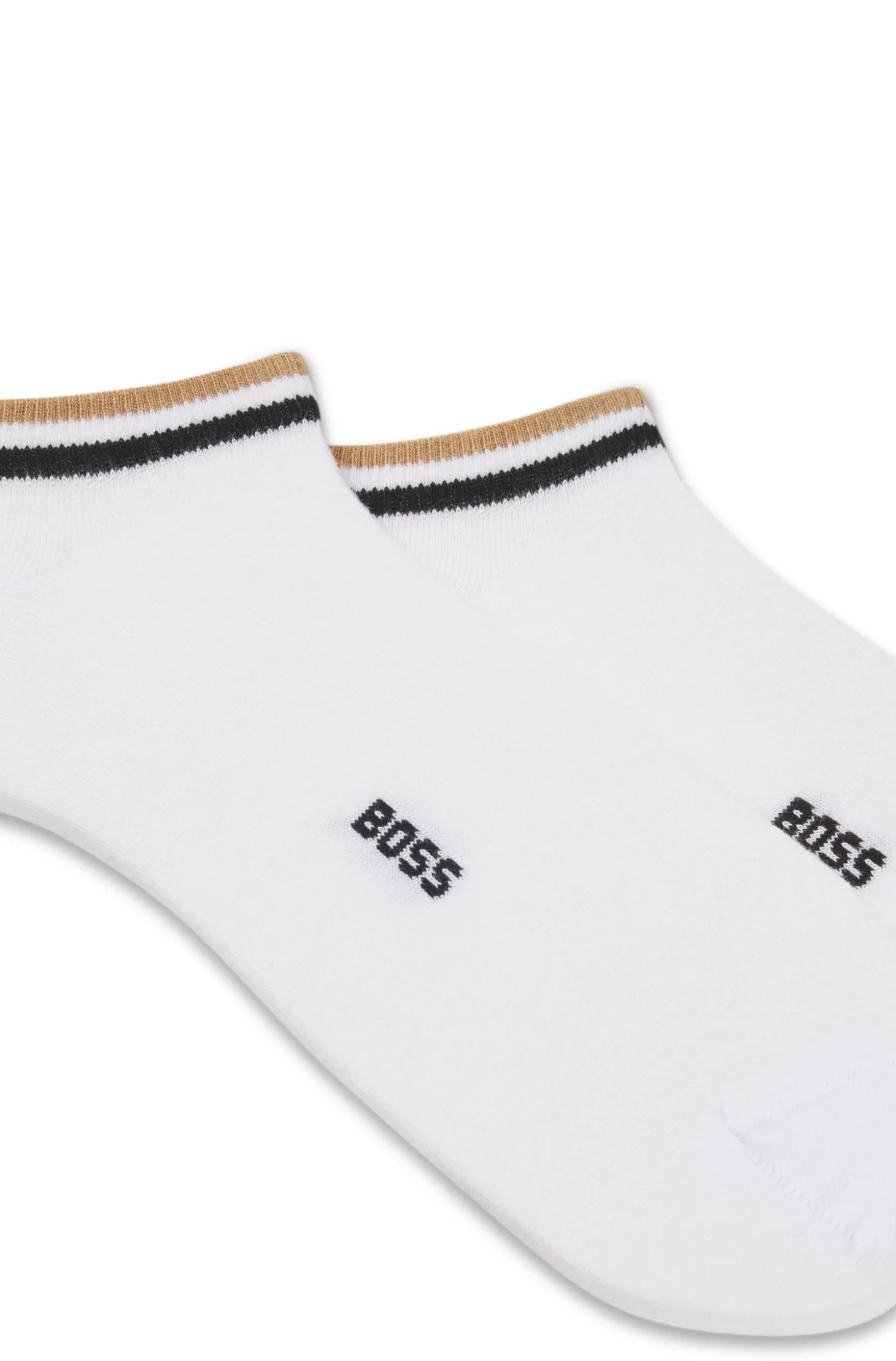 Zweierpack Sneakers-Socken mit Signature-Streifen an den Bündchen