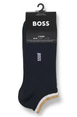 Zweierpack Sneakers-Socken mit Signature-Streifen an den Bündchen