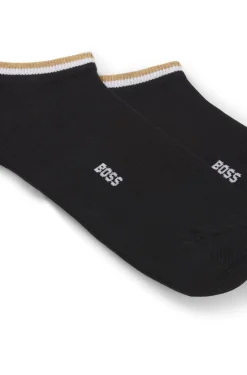 Zweierpack Sneakers-Socken mit Signature-Streifen an den Bündchen