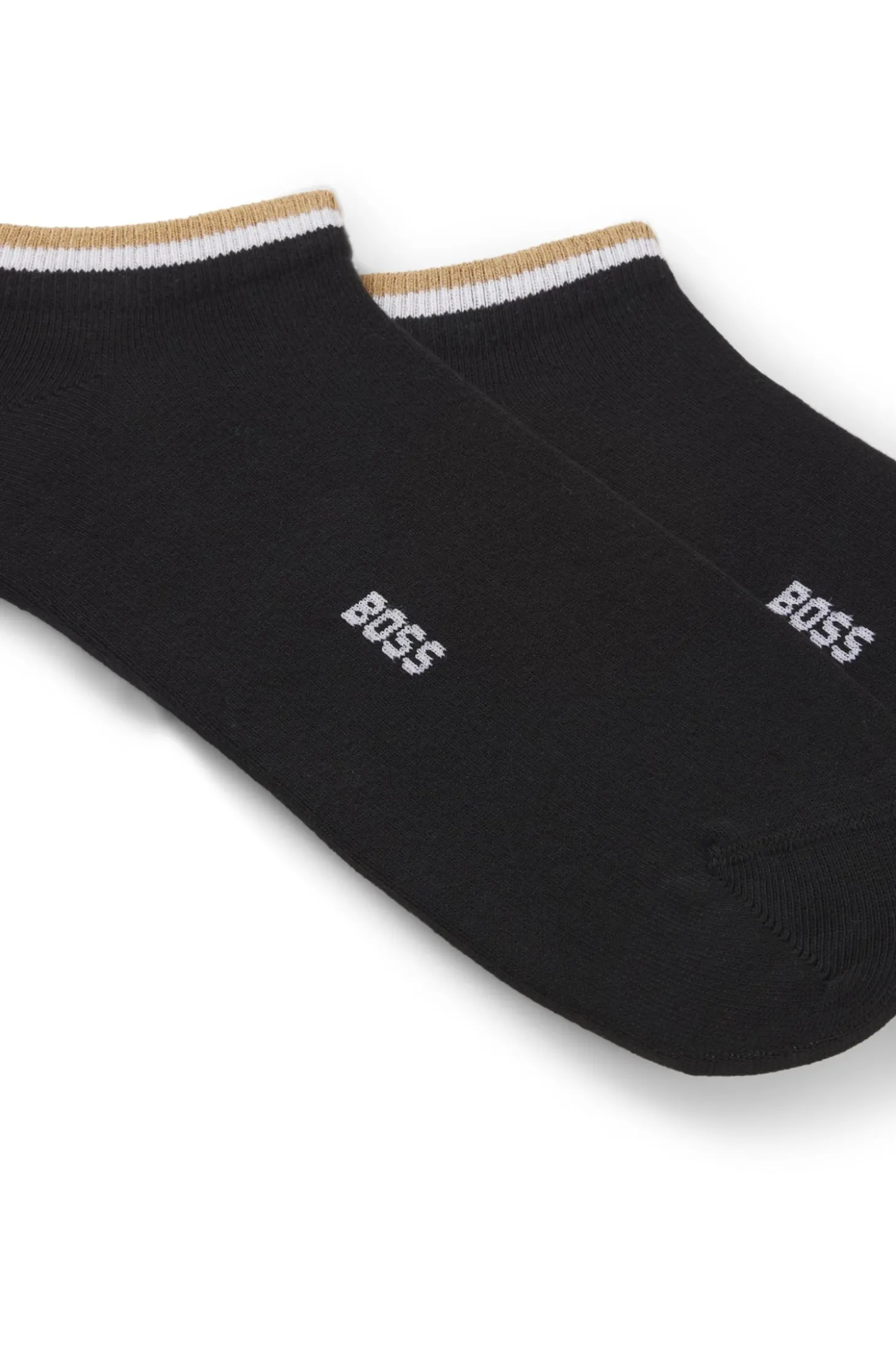 Zweierpack Sneakers-Socken mit Signature-Streifen an den Bündchen