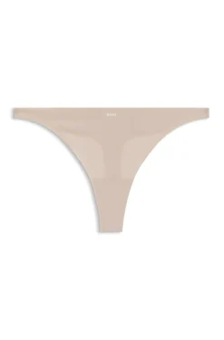 Zweifarbiger String aus Stretch-Jersey