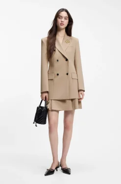 Zweireihiger Regular-Fit Blazer mit Sanduhr-Silhouette