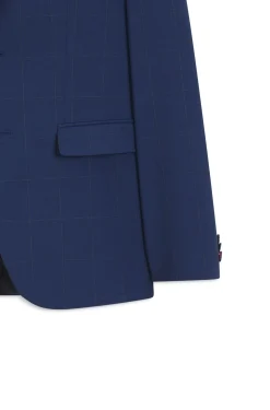 Zweiteiliger Extra Slim-Fit Anzug aus kariertem Twill