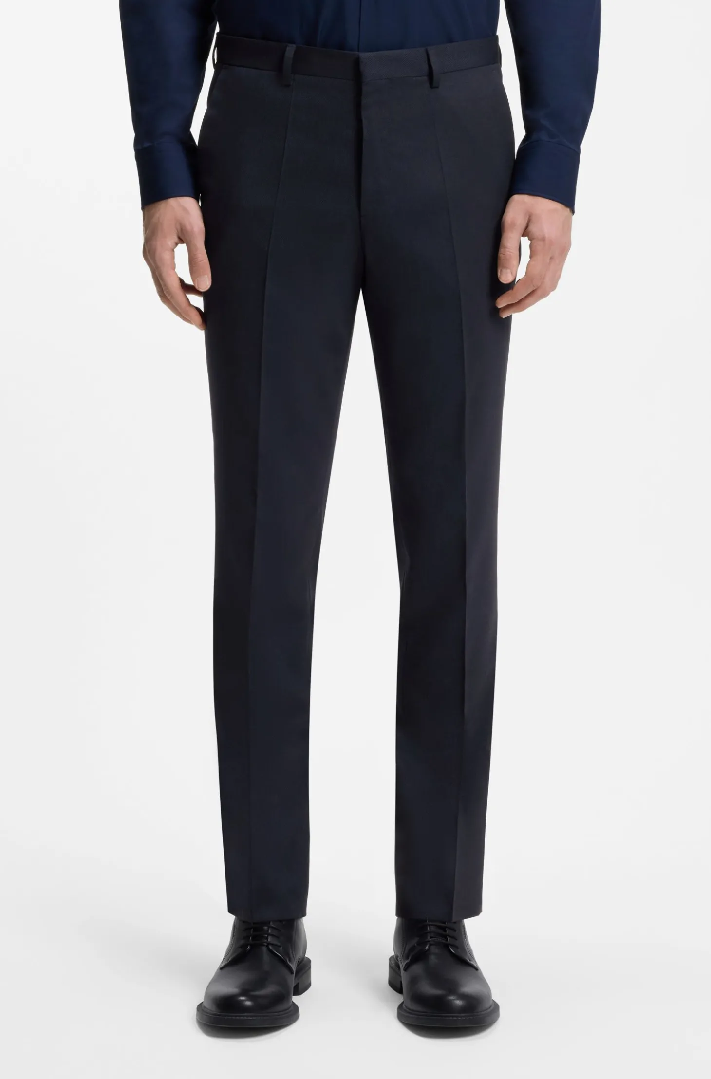 Zweiteiliger Extra Slim-Fit Anzug aus gemustertem Gewebe