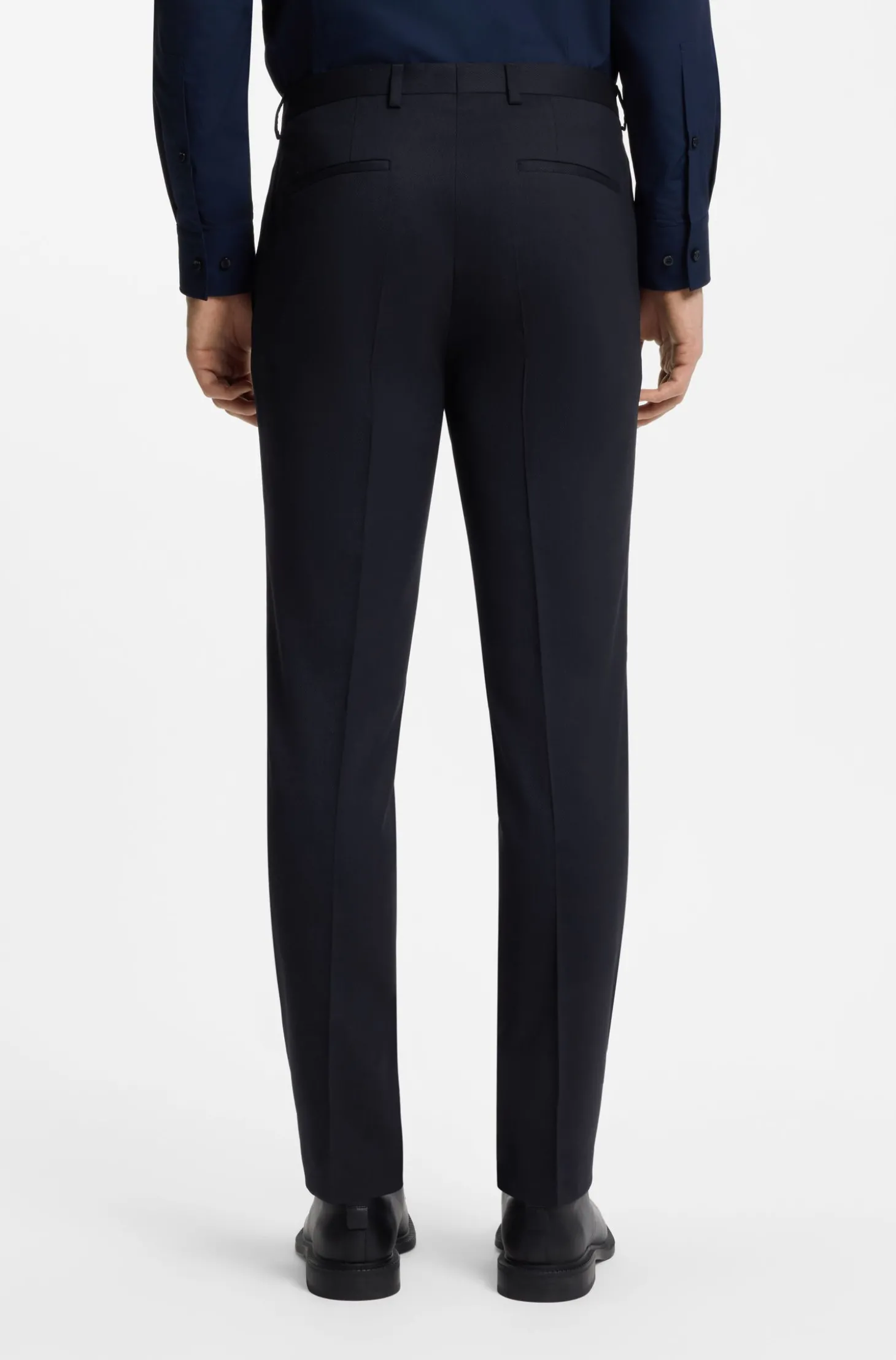 Zweiteiliger Extra Slim-Fit Anzug aus gemustertem Gewebe