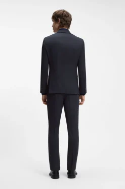 Zweiteiliger Extra Slim-Fit Anzug aus gemustertem Gewebe
