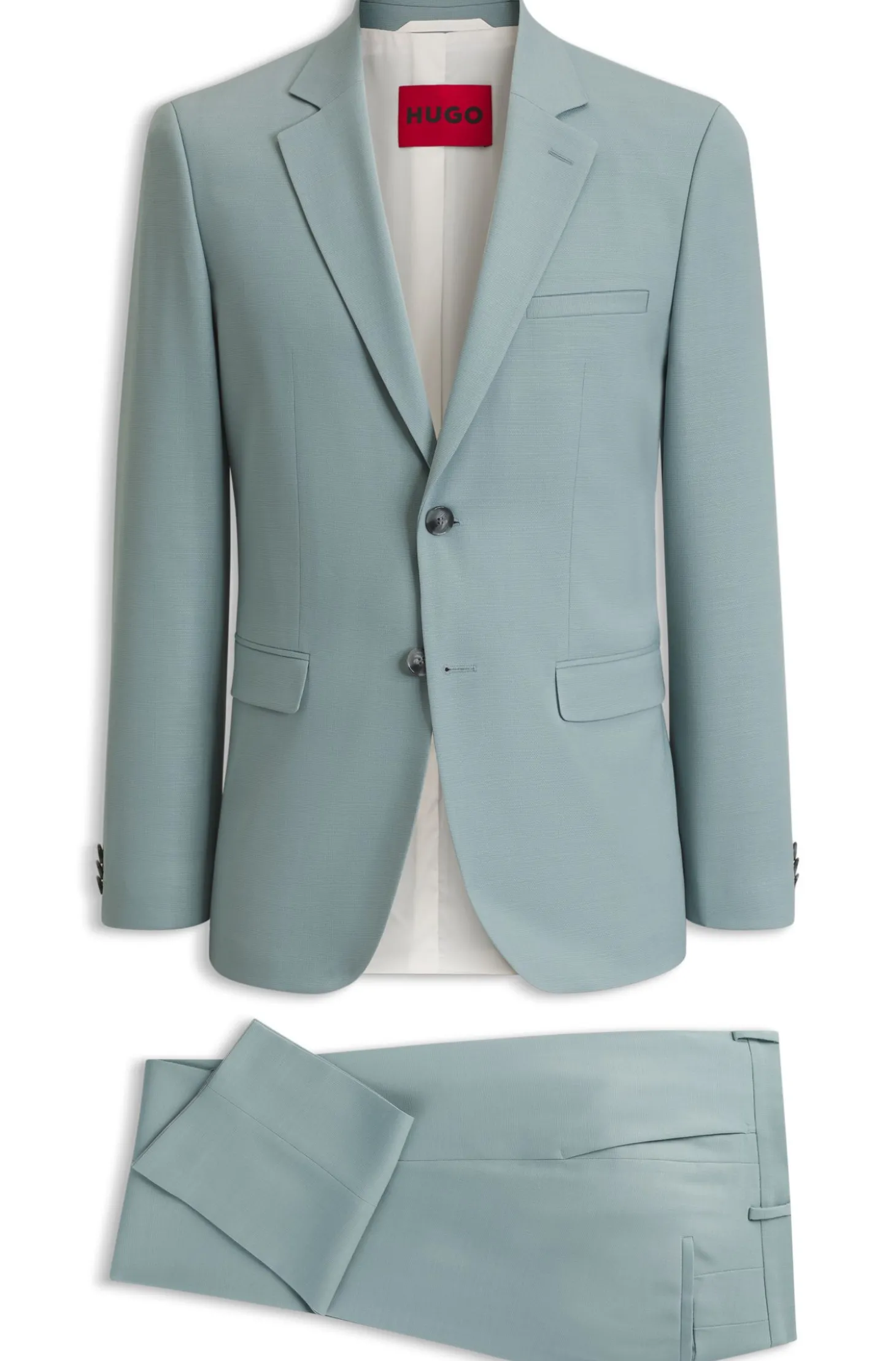 Zweiteiliger Extra Slim-Fit Anzug aus Stretch-Gewebe