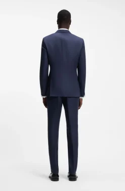 Zweiteiliger Extra Slim-Fit Anzug aus Leinen-Twill
