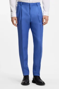 Zweiteiliger Extra Slim-Fit Anzug aus Leinen-Twill