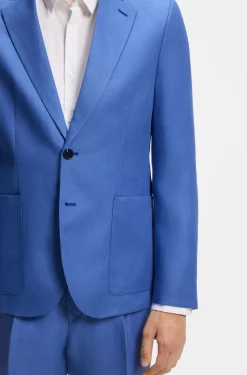 Zweiteiliger Extra Slim-Fit Anzug aus Leinen-Twill