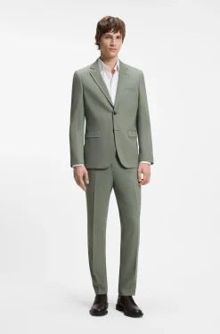 Zweiteiliger Extra Slim-Fit Anzug aus gemustertem Gewebe