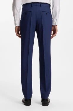 Zweiteiliger Regular-Fit Anzug aus Stretch-Wolle