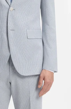 Zweiteiliger Regular-Fit Anzug aus Stretch-Bouclé