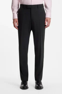 Zweiteiliger Regular-Fit Anzug aus Stretch-Wolle