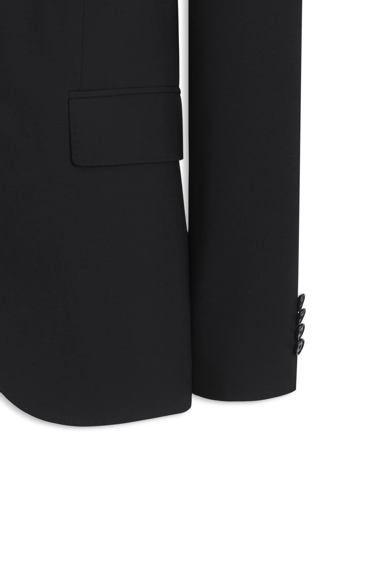 Zweiteiliger Regular-Fit Anzug aus Stretch-Wolle