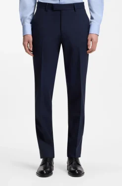 Zweiteiliger Regular-Fit Anzug aus Stretch-Wolle