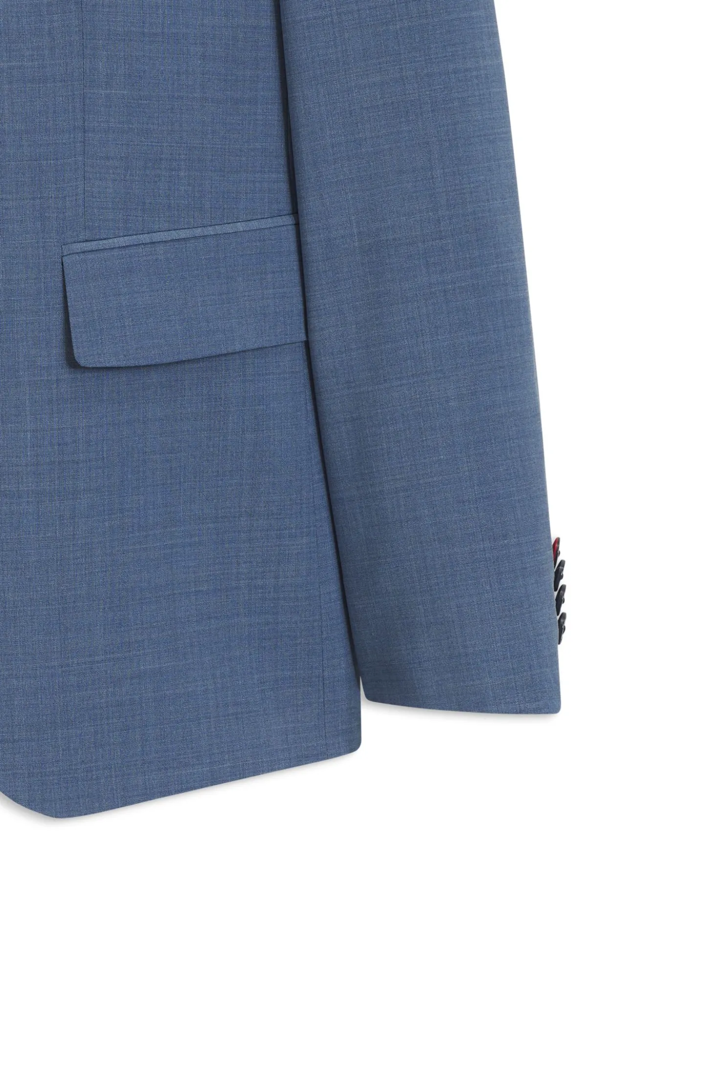 Zweiteiliger Slim-Fit Anzug aus Woll-Mix
