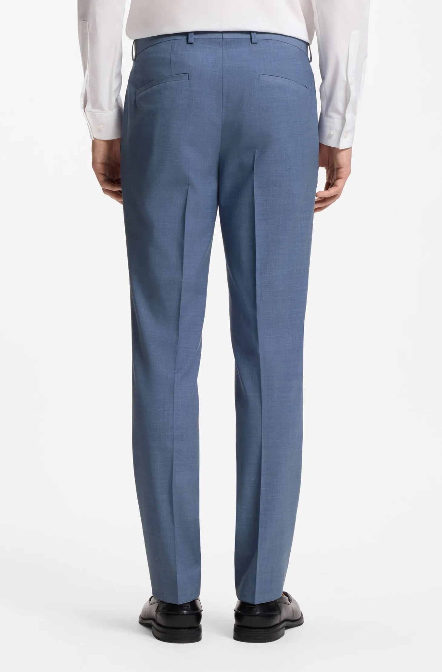 Zweiteiliger Slim-Fit Anzug aus Woll-Mix