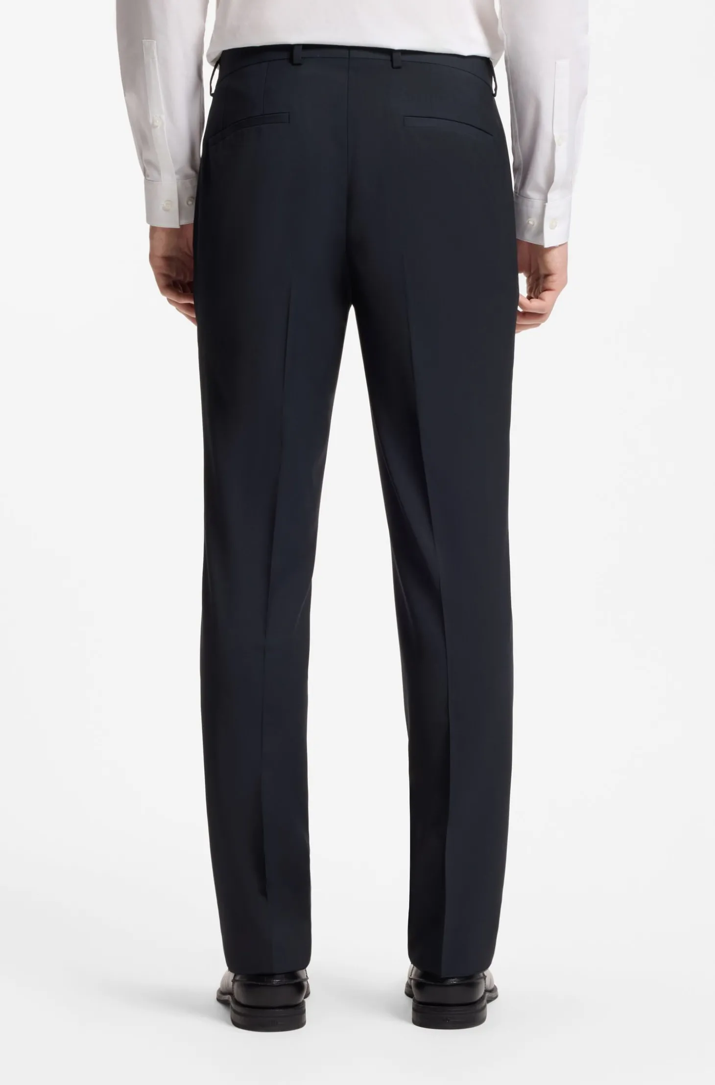 Zweiteiliger Slim-Fit Anzug aus Woll-Mix