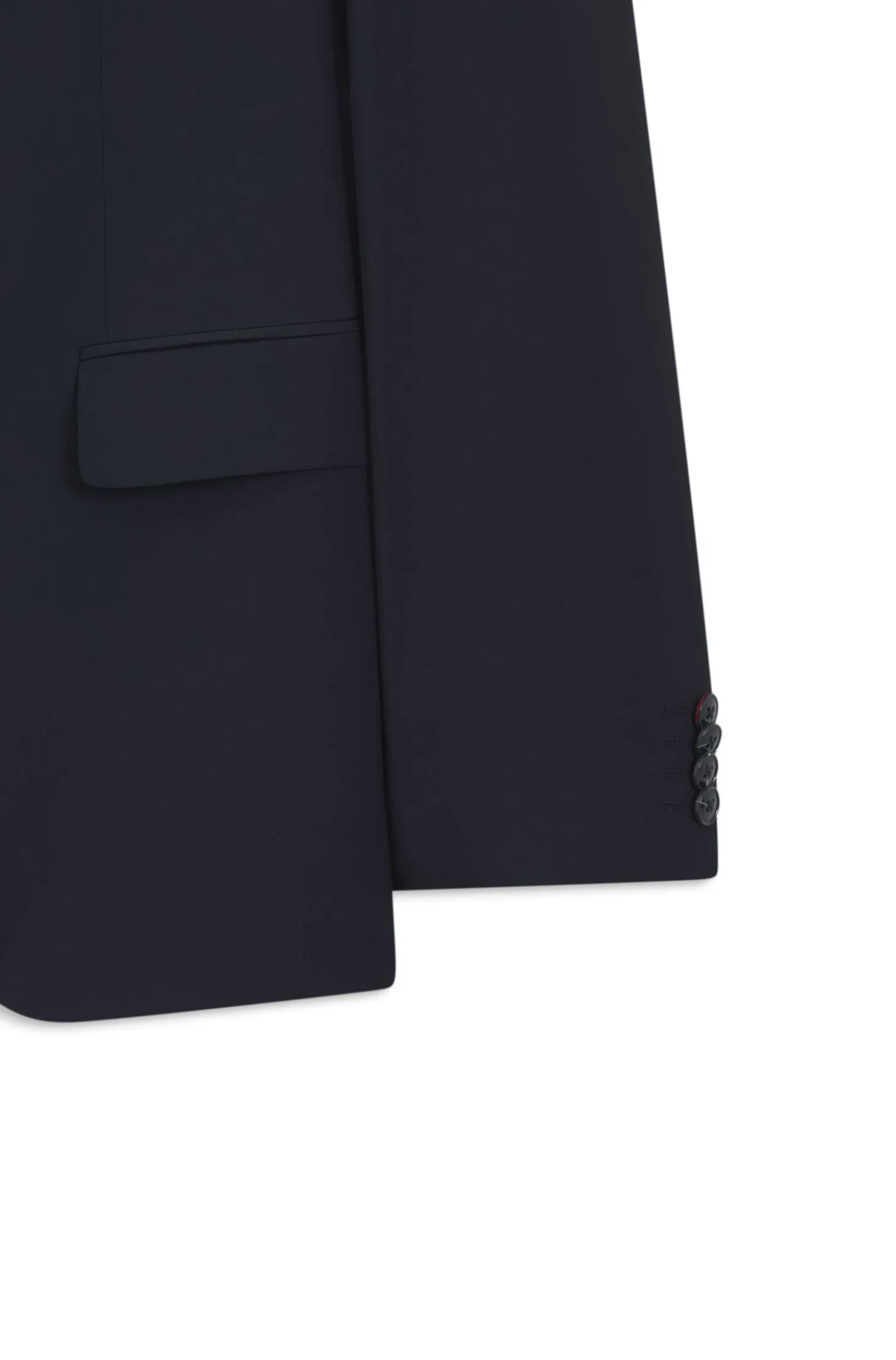 Zweiteiliger Slim-Fit Anzug aus Woll-Mix