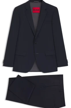 Zweiteiliger Slim-Fit Anzug aus Stretch-Gewebe