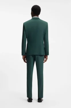 Zweiteiliger Slim-Fit Anzug aus Performance-Stretch-Twill