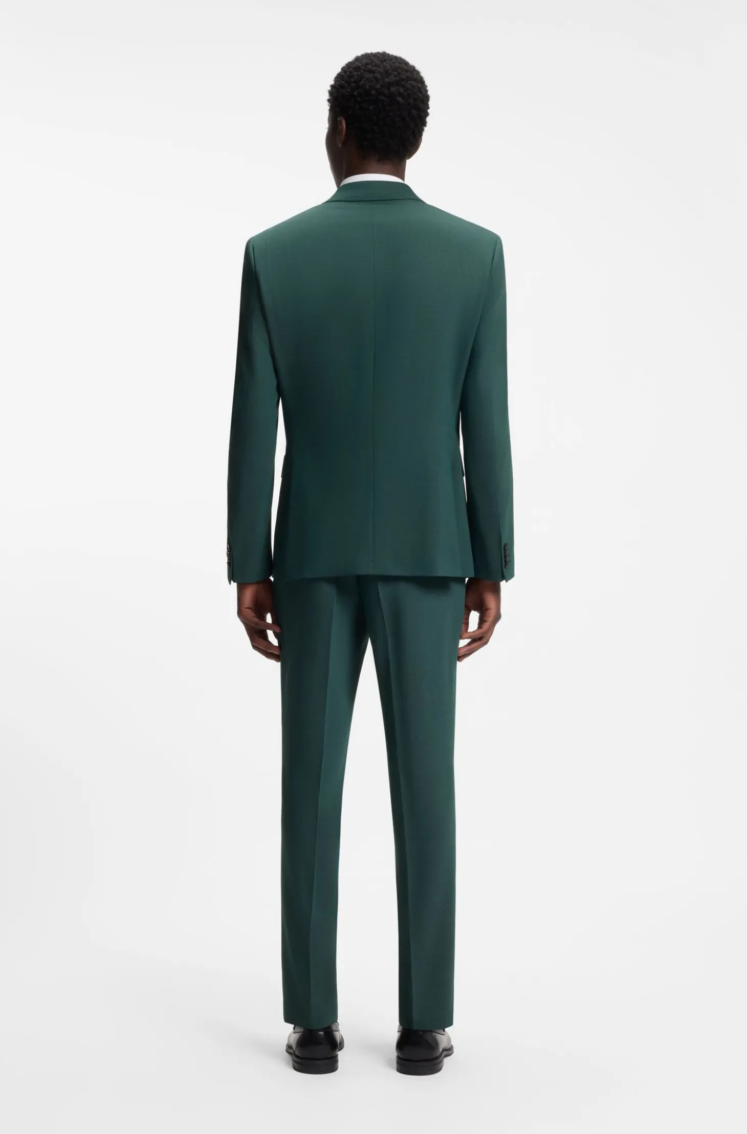 Zweiteiliger Slim-Fit Anzug aus Performance-Stretch-Twill