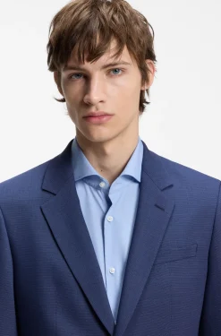 Zweiteiliger Slim-Fit Anzug aus Performance-Stretch-Twill