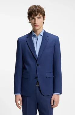 Zweiteiliger Slim-Fit Anzug aus Performance-Stretch-Twill
