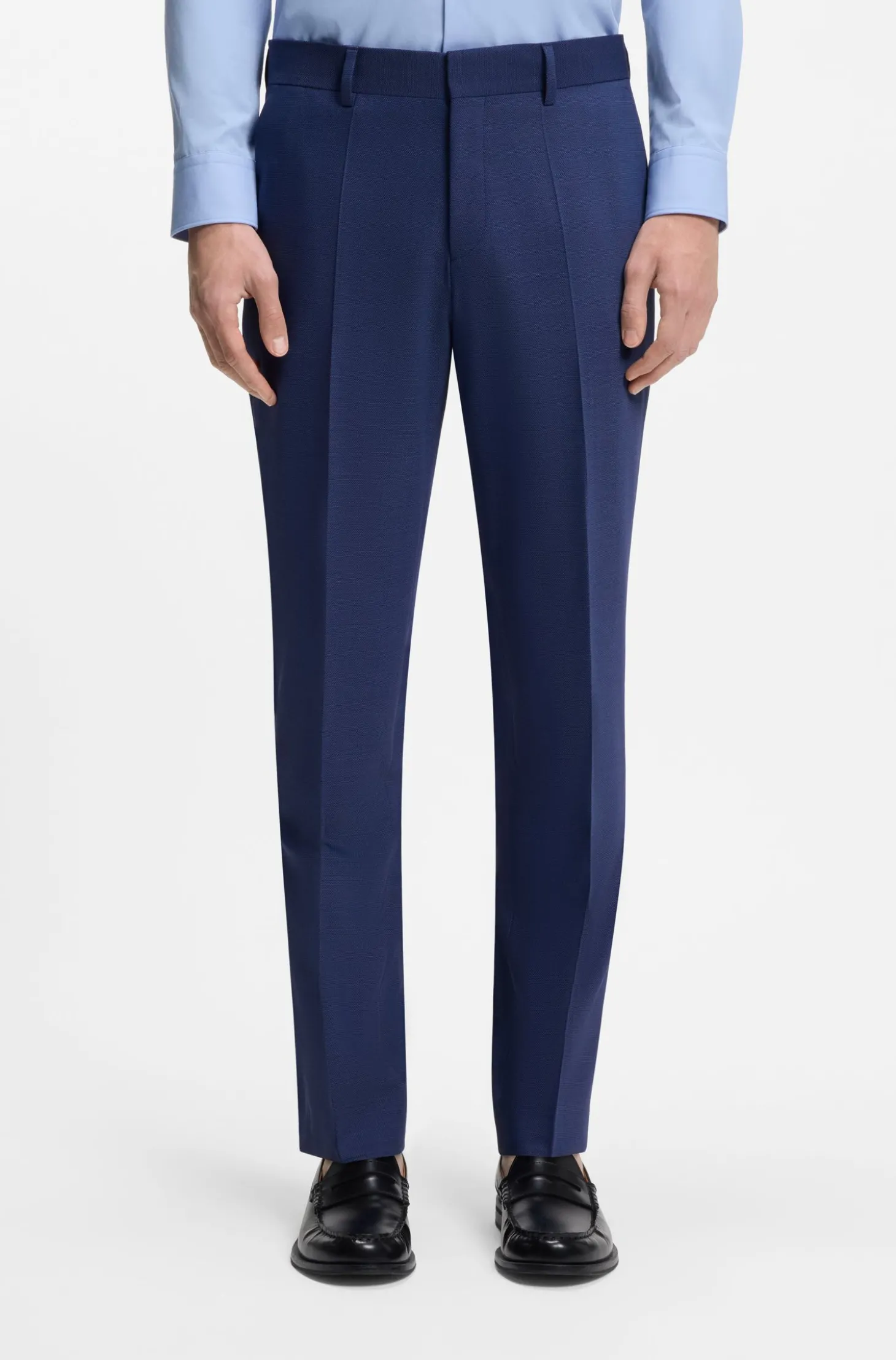 Zweiteiliger Slim-Fit Anzug aus Performance-Stretch-Twill