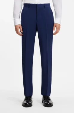 Zweiteiliger Slim-Fit Anzug aus Woll-Mix