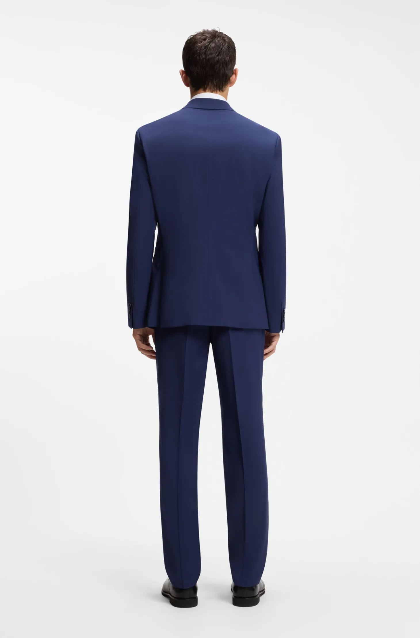 Zweiteiliger Slim-Fit Anzug aus Woll-Mix