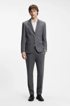 Zweiteiliger Slim-Fit Anzug aus Performance-Stretch-Twill
