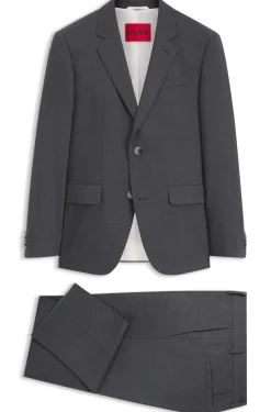Zweiteiliger Slim-Fit Anzug aus Performance-Stretch-Twill