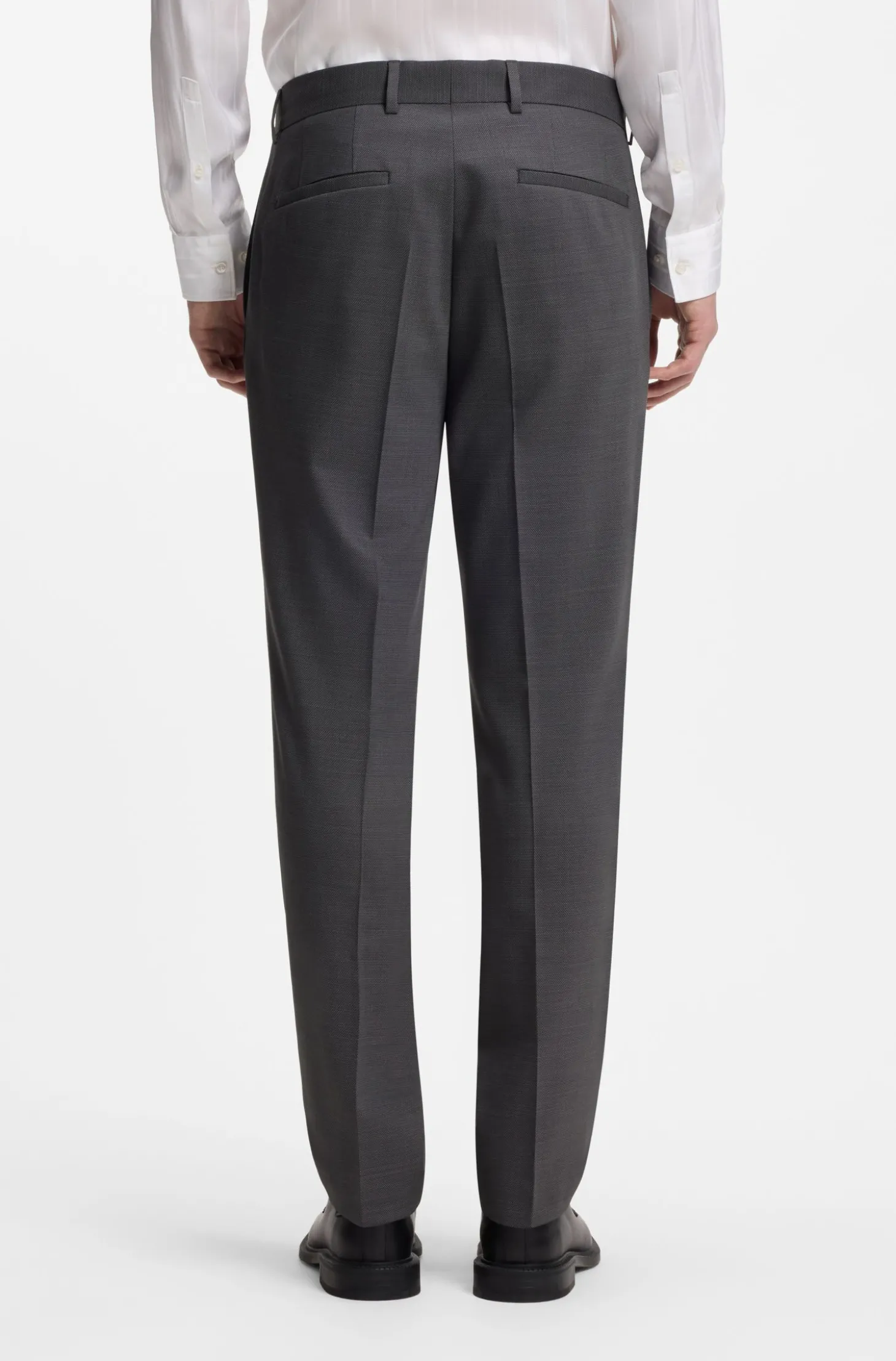 Zweiteiliger Slim-Fit Anzug aus Performance-Stretch-Twill