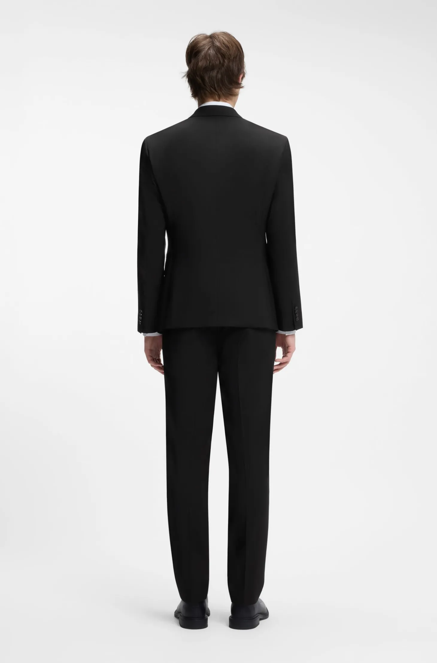 Zweiteiliger Slim-Fit Anzug aus Woll-Mix