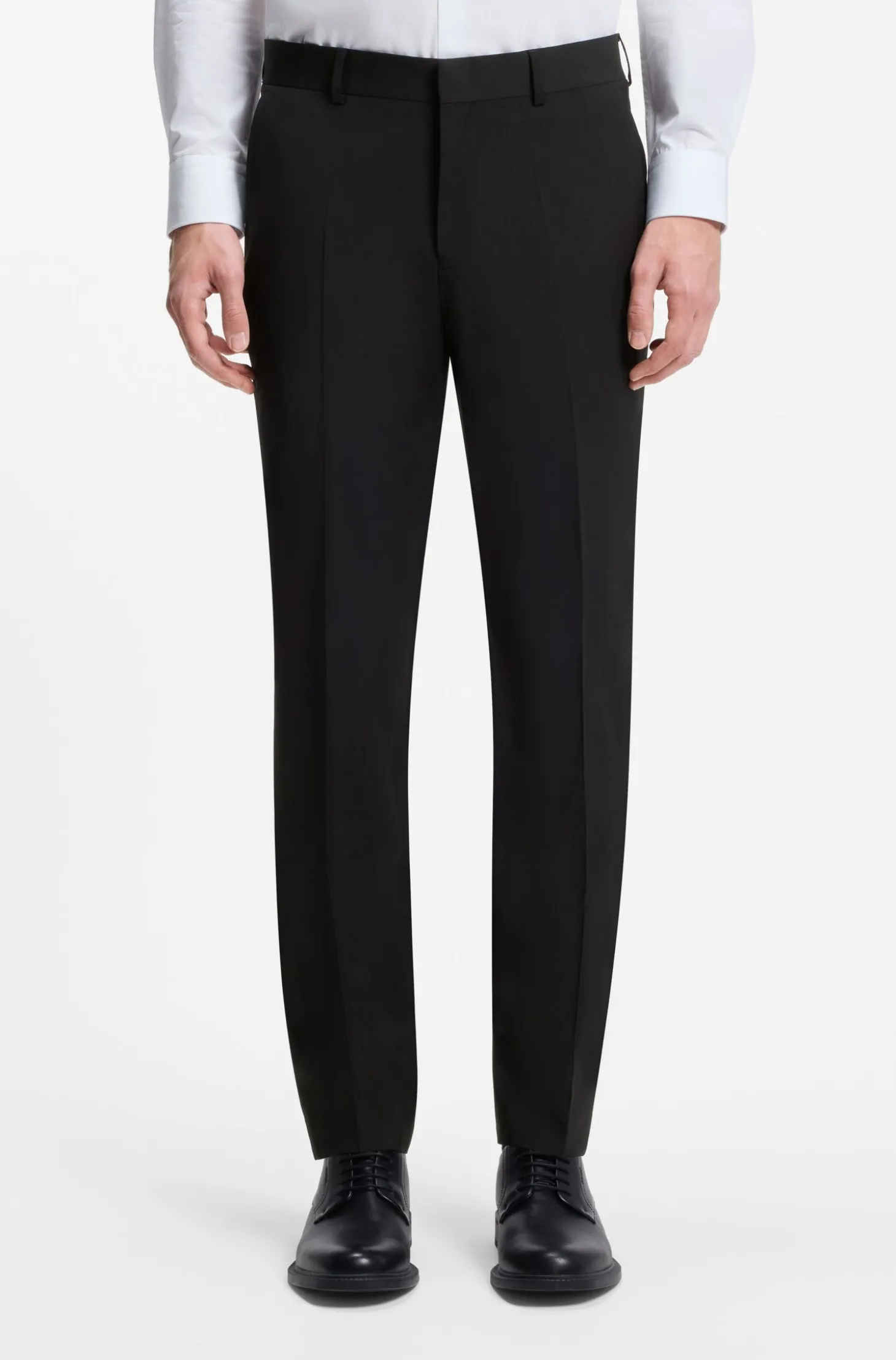 Zweiteiliger Slim-Fit Anzug aus Woll-Mix