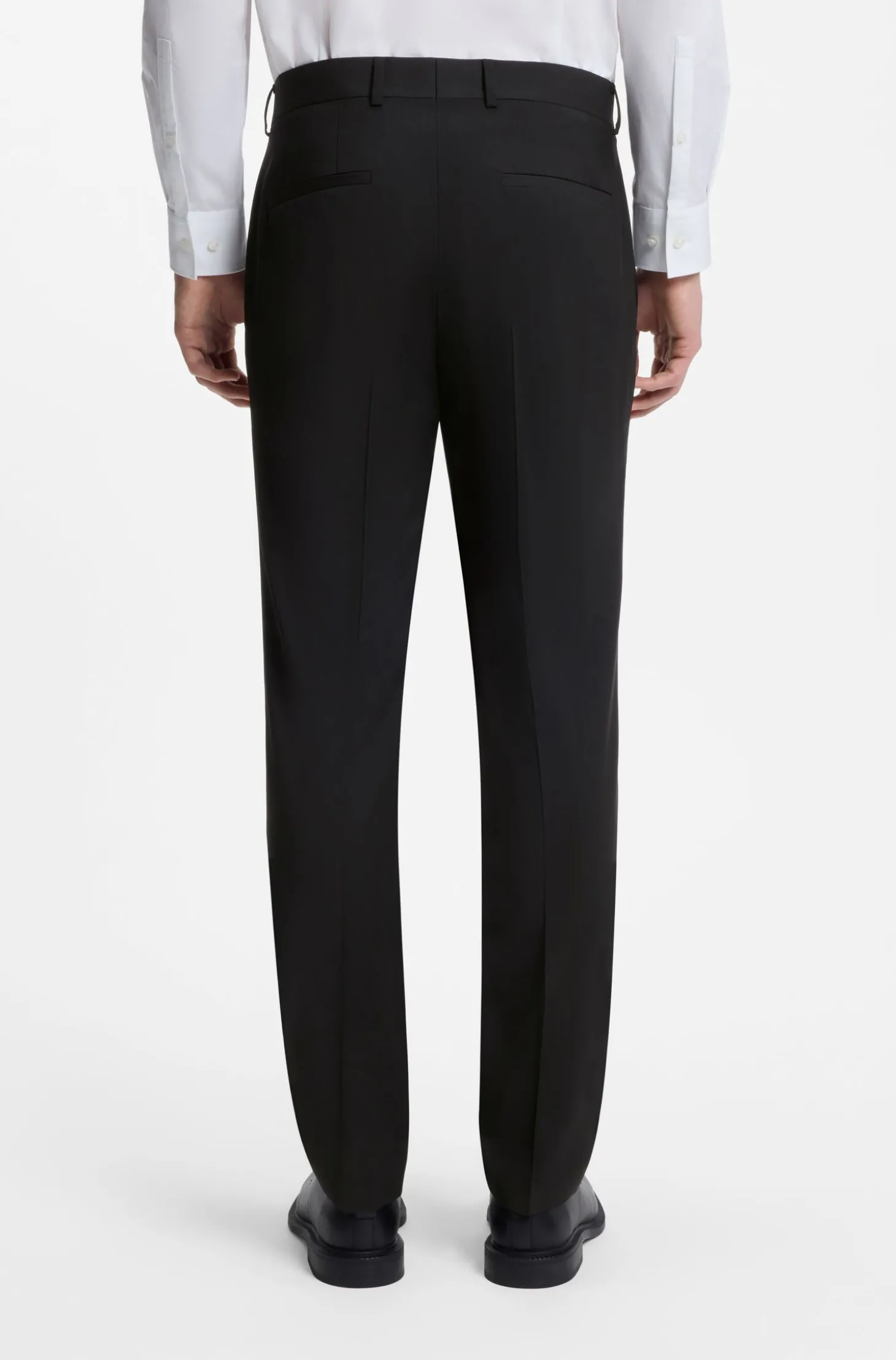 Zweiteiliger Slim-Fit Anzug aus Woll-Mix