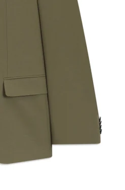 Zweiteiliger Slim-Fit Popeline-Anzug aus Woll-Mix
